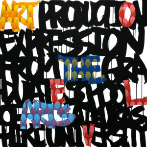 InnerSpace2136 - text-based painting by Junghan Kim